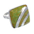 Sterling Silver Turquoise Southewestern Ring Size 6-1/4 RX81166